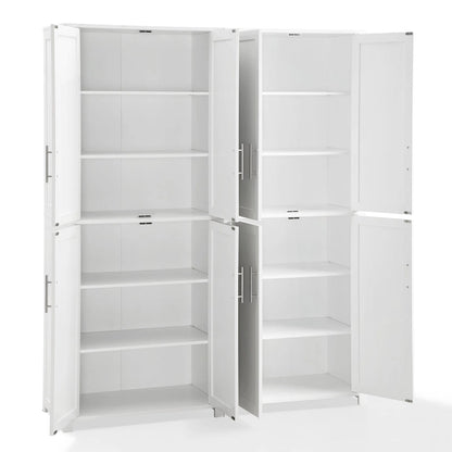 Crosley Savannah 6-shelf Pantry Storage Cabinets (Set of 2) - 56 w x15 d x 67 h