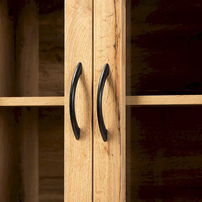 Laurana Modern and Contemporary Kitchen Wood Cabinet and Hutch