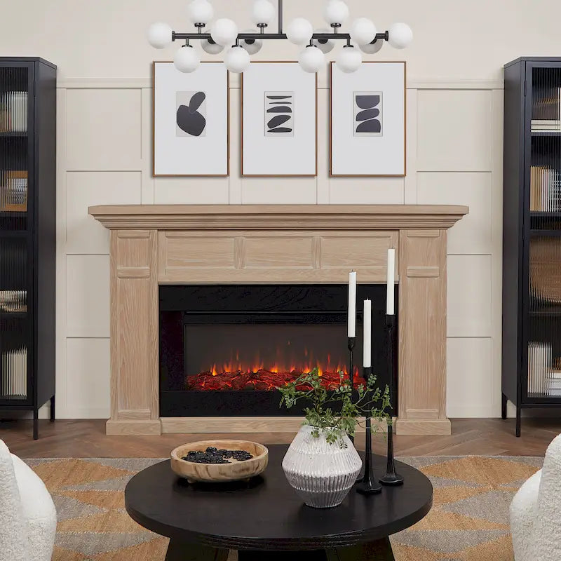 Alcott 75 Landscape Electric Fireplace by Real Flame