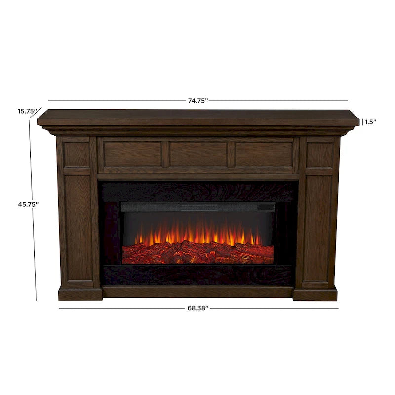 Alcott 75 Landscape Electric Fireplace by Real Flame