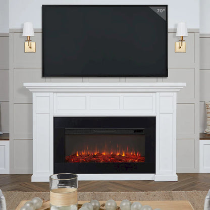 Alcott 75 Landscape Electric Fireplace by Real Flame