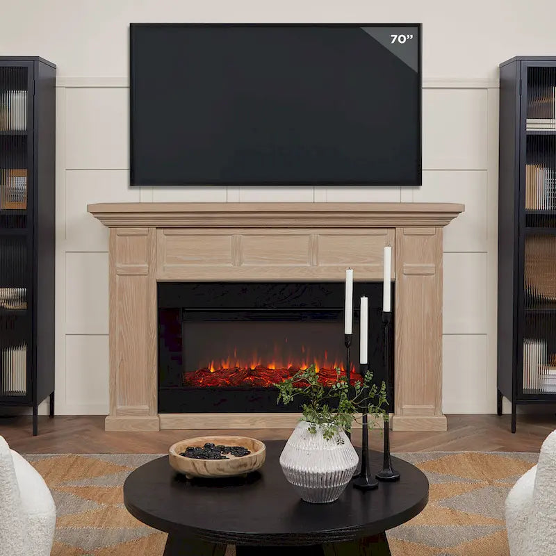 Alcott 75 Landscape Electric Fireplace by Real Flame