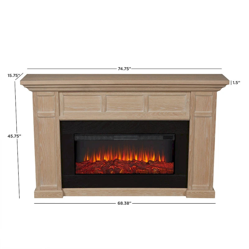Alcott 75 Landscape Electric Fireplace by Real Flame