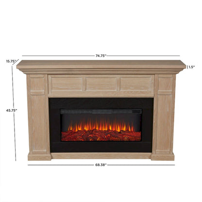 Alcott 75 Landscape Electric Fireplace by Real Flame