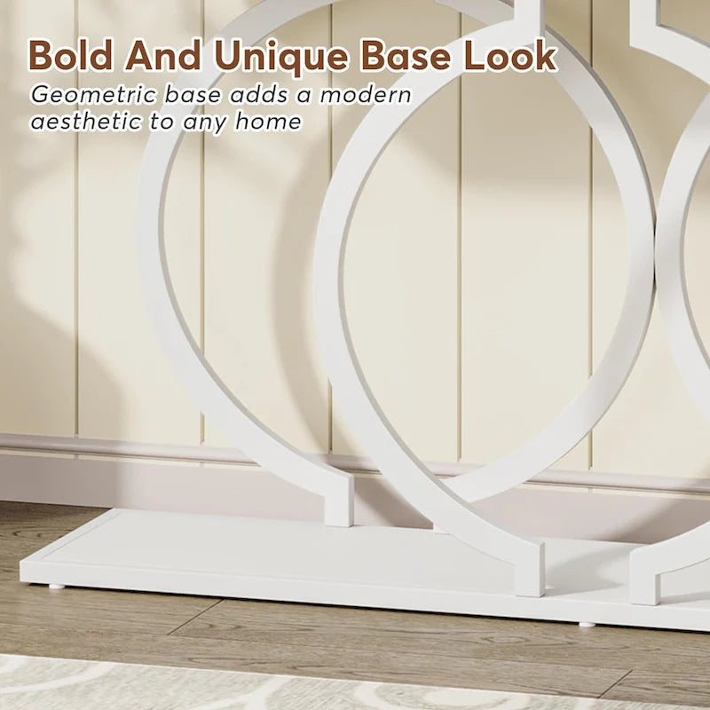 55 inch Gold Console Table, Faux Marble Entryway Table Narrow Long Sofa Table, Modern Accent Table for Living Room