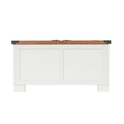 Modern Farmhouse Coffee Table with Hidden Interior Storage