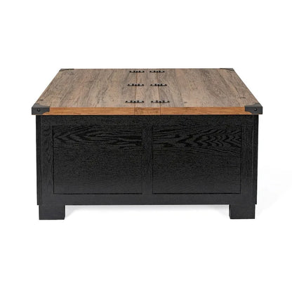 Modern Farmhouse Coffee Table with Hidden Interior Storage