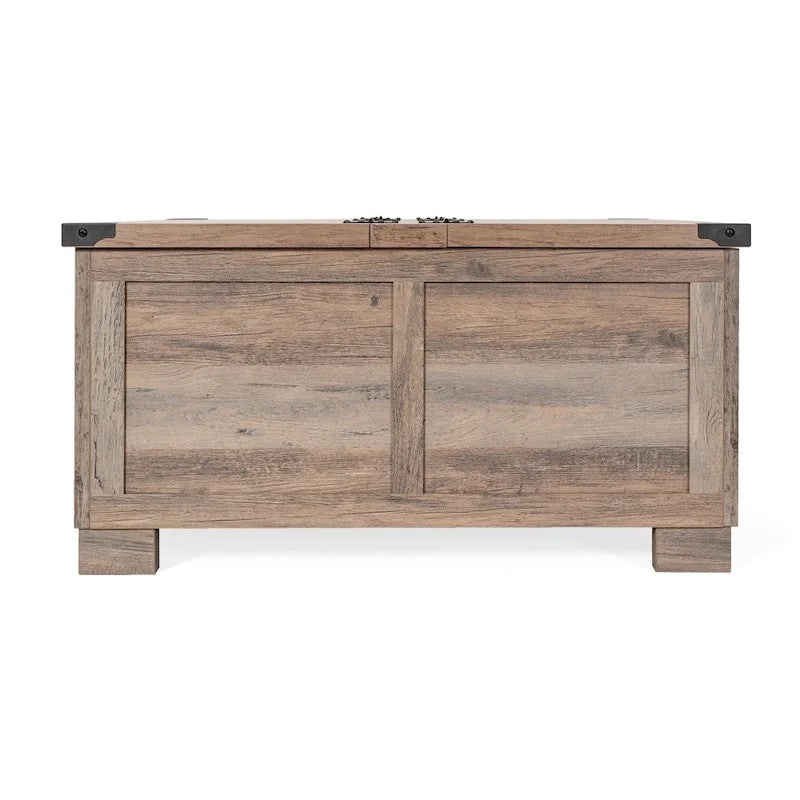 Modern Farmhouse Coffee Table with Hidden Interior Storage