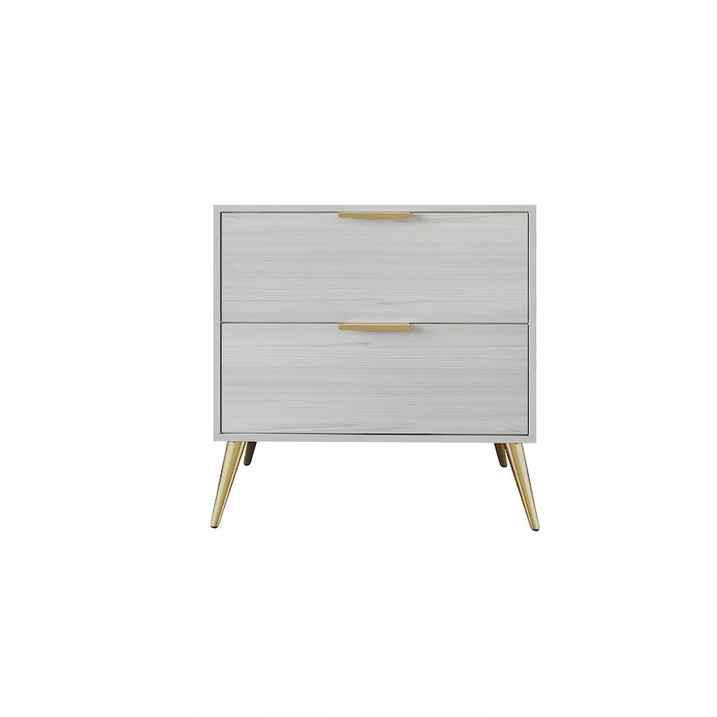CraftPorch Contemporary 2-Drawers Wooden Nightstand