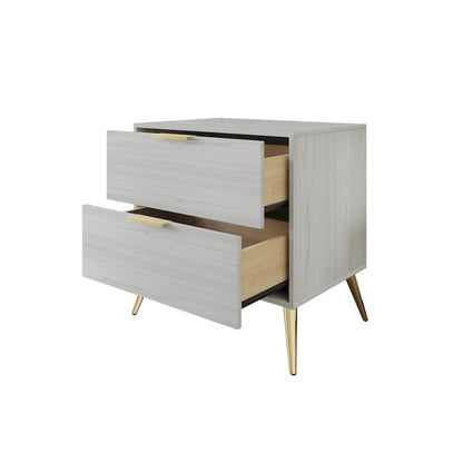 CraftPorch Contemporary 2-Drawers Wooden Nightstand