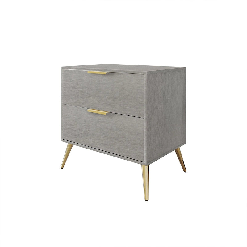 CraftPorch Contemporary 2-Drawers Wooden Nightstand
