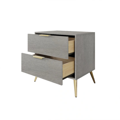 CraftPorch Contemporary 2-Drawers Wooden Nightstand