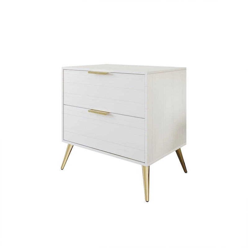 CraftPorch Contemporary 2-Drawers Wooden Nightstand