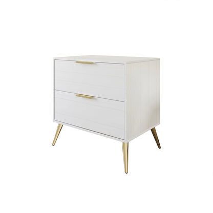 CraftPorch Contemporary 2-Drawers Wooden Nightstand