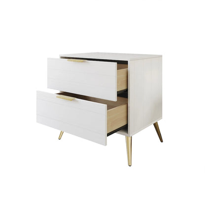 CraftPorch Contemporary 2-Drawers Wooden Nightstand