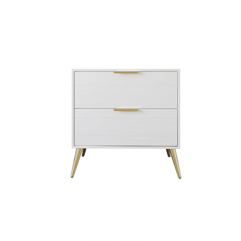 CraftPorch Contemporary 2-Drawers Wooden Nightstand