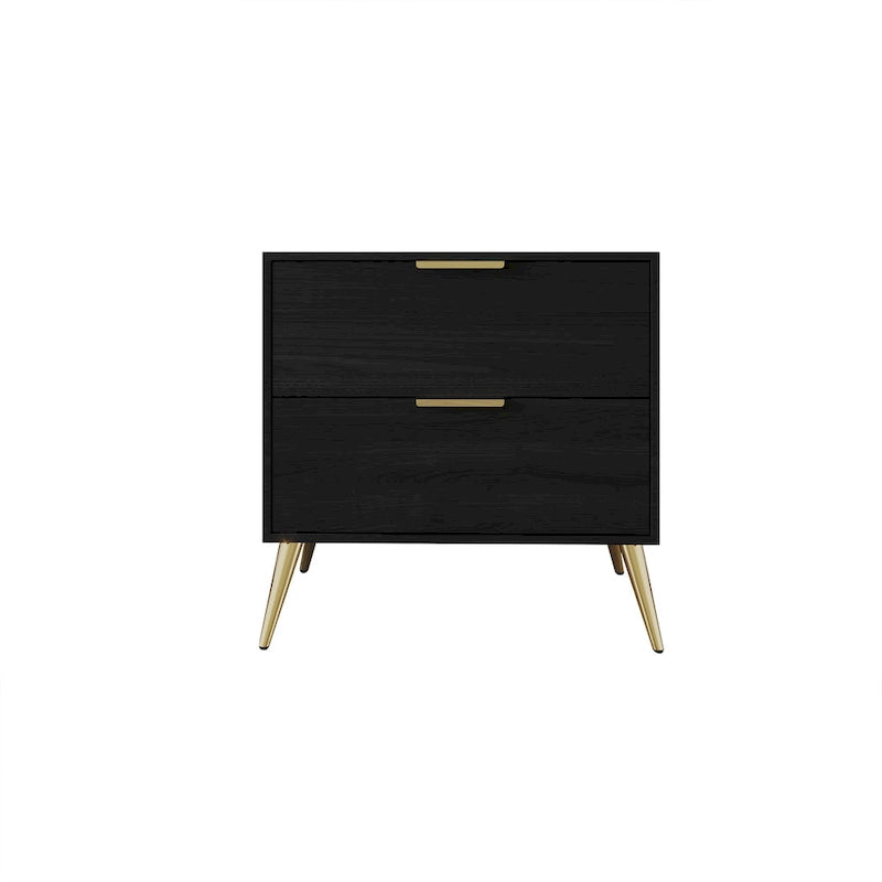 CraftPorch Contemporary 2-Drawers Wooden Nightstand