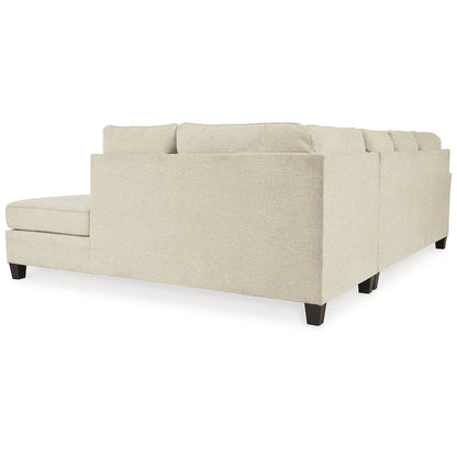 Signature Design by Ashley Abinger 2-Piece Sleeper Sectional with Chaise - 116W x 91D x 39H
