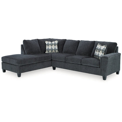 Signature Design by Ashley Abinger 2-Piece Sleeper Sectional with Chaise - 116W x 91D x 39H