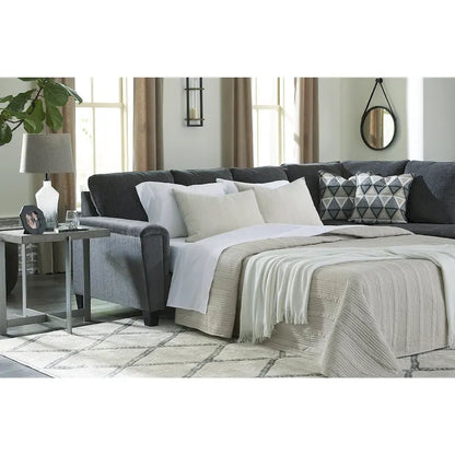 Signature Design by Ashley Abinger 2-Piece Sleeper Sectional with Chaise - 116W x 91D x 39H