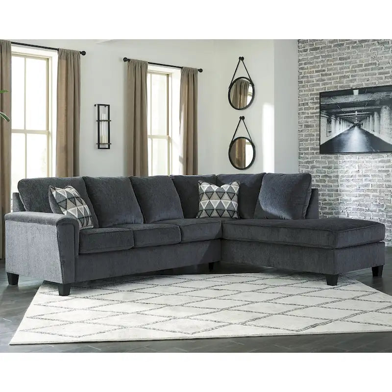 Signature Design by Ashley Abinger 2-Piece Sleeper Sectional with Chaise - 116W x 91D x 39H