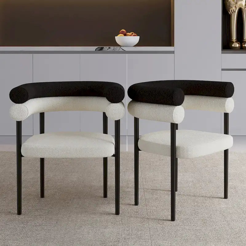 9 - Pieces Modern Minimalist 8 - Person Sintered Stone Extendable Dining Set