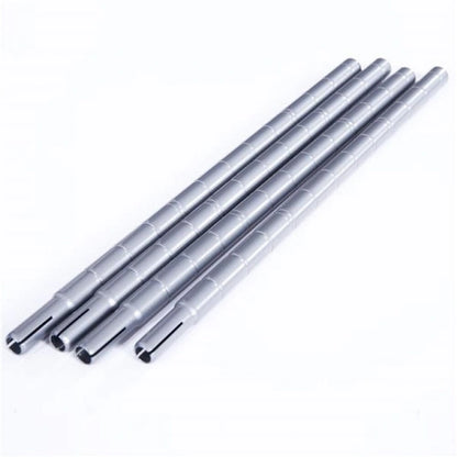 Rectangle Carbon Steel Metal Assembly 4-Shelf Storage Rack Silver Grey - 13.77 x 9.84 x 31.5