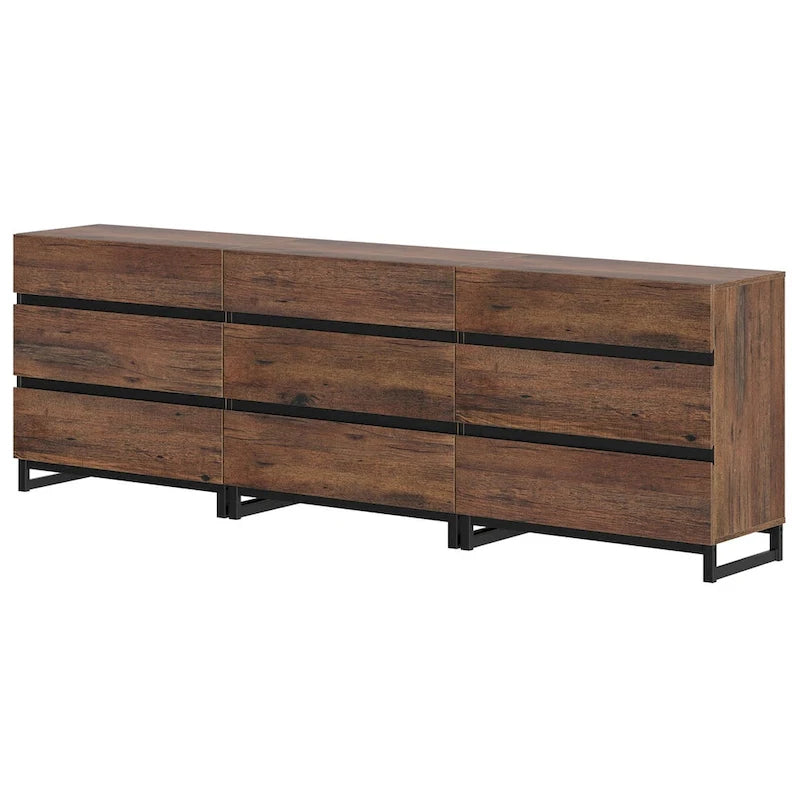 3 in 1 Modern Sideboard with 9 Drawers