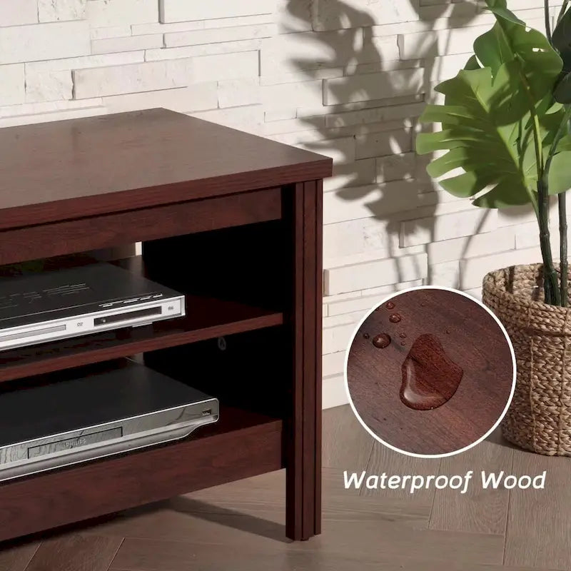 TV Stand for 75 Inch TV, Wood Entertainment Center with Storage, 70