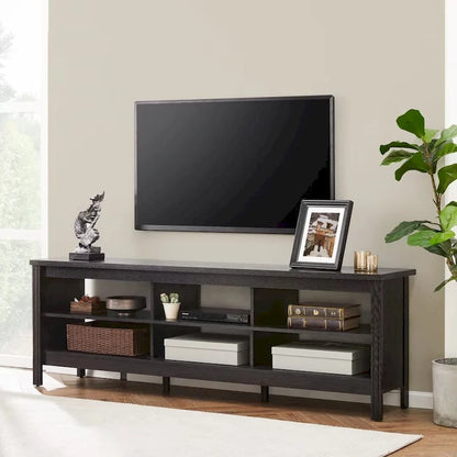 TV Stand for 75 Inch TV, Wood Entertainment Center with Storage, 70