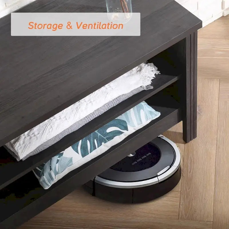 TV Stand for 75 Inch TV, Wood Entertainment Center with Storage, 70