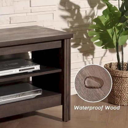 TV Stand for 75 Inch TV, Wood Entertainment Center with Storage, 70