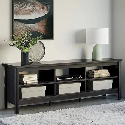 TV Stand for 75 Inch TV, Wood Entertainment Center with Storage, 70