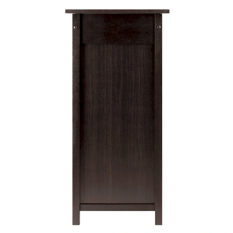Wine Cabinet, Expandable Top, Espresso - 29.92 x 17.32 x 37.01 inches