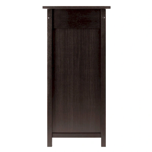 Wine Cabinet, Expandable Top, Espresso - 29.92 x 17.32 x 37.01 inches