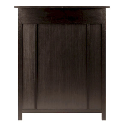 Wine Cabinet, Expandable Top, Espresso - 29.92 x 17.32 x 37.01 inches