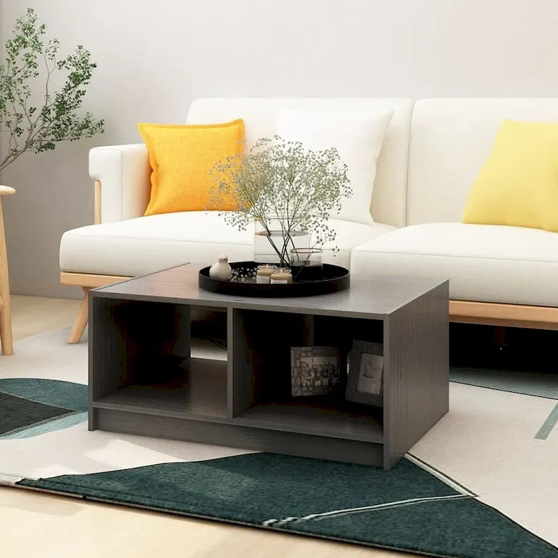 vidaXL Solid Pinewood Coffee Table 29.5x13.2 Couch End Table Multi Colors - 29.5 x 19.7 x 13.2