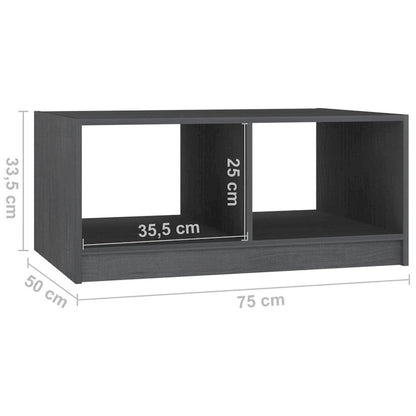 vidaXL Solid Pinewood Coffee Table 29.5x13.2 Couch End Table Multi Colors - 29.5 x 19.7 x 13.2