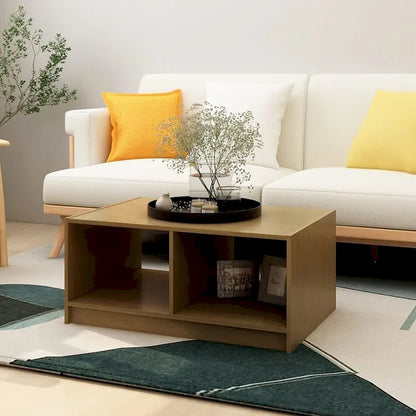 vidaXL Solid Pinewood Coffee Table 29.5x13.2 Couch End Table Multi Colors - 29.5 x 19.7 x 13.2