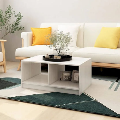 vidaXL Solid Pinewood Coffee Table 29.5x13.2 Couch End Table Multi Colors - 29.5 x 19.7 x 13.2