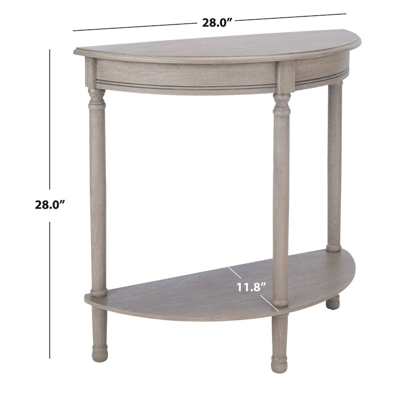 SAFAVIEH Veva Half Moon Console Table - 28 W x 11.8 L x 28 H - 28Wx12Dx28H