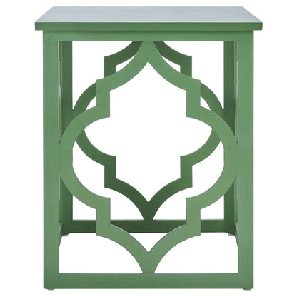 SAFAVIEH Grayce Trellis Silver Leaf End Table. - 19 W x 19 D x 23 H - 19Wx19Dx23H