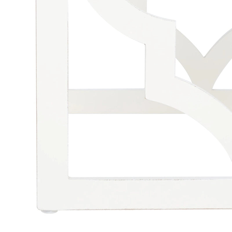 SAFAVIEH Grayce Trellis Silver Leaf End Table. - 19 W x 19 D x 23 H - 19Wx19Dx23H