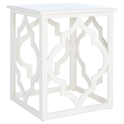 SAFAVIEH Grayce Trellis Silver Leaf End Table. - 19 W x 19 D x 23 H - 19Wx19Dx23H