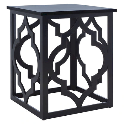 SAFAVIEH Grayce Trellis Silver Leaf End Table. - 19 W x 19 D x 23 H - 19Wx19Dx23H