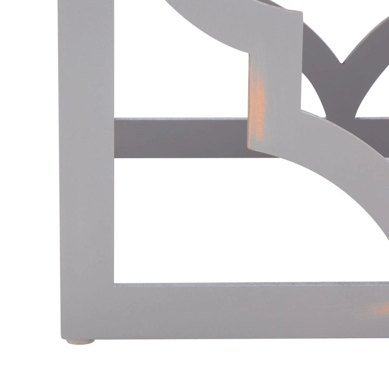 SAFAVIEH Grayce Trellis Silver Leaf End Table. - 19 W x 19 D x 23 H - 19Wx19Dx23H