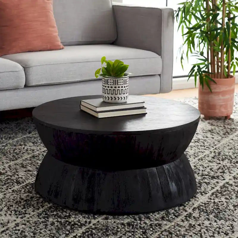 SAFAVIEH Mattye Modern Contemporary Round Coffee Table. - 30 W x 30 L x 14 H - 30Wx30Dx14H