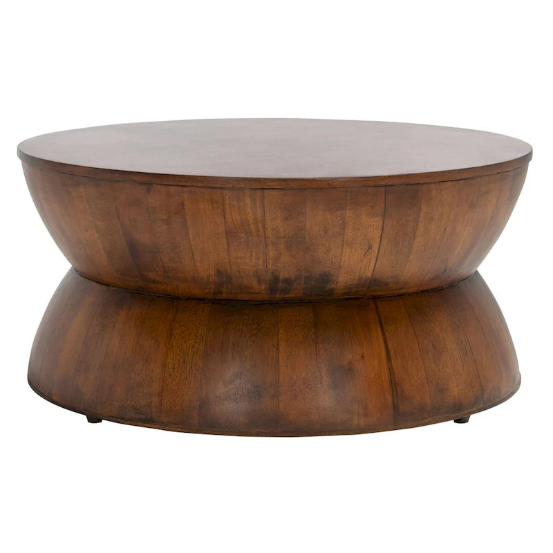 SAFAVIEH Mattye Modern Contemporary Round Coffee Table. - 30 W x 30 L x 14 H - 30Wx30Dx14H