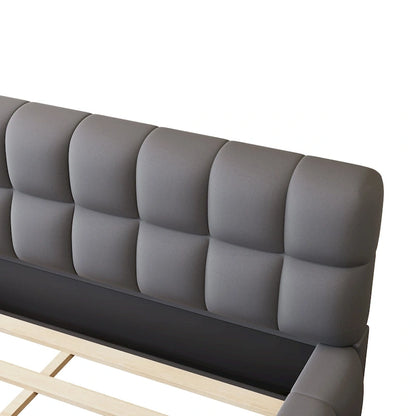 Queen Size Platform Bed Frame with Thick Fabric