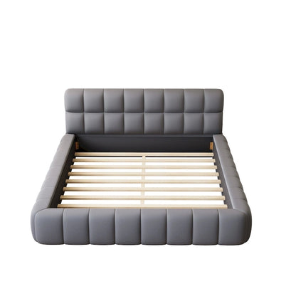 Queen Size Platform Bed Frame with Thick Fabric